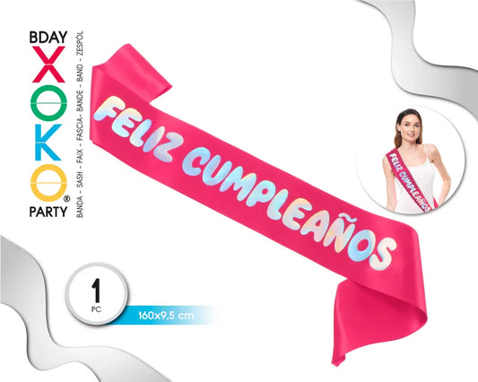 BANDA FELIZ CUMPLEAÑOS LASER FUC - yupiparty