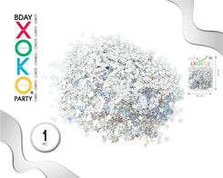 CONFETTI 6MM ESTRELLAS PLATA - yupiparty