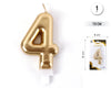 VELA 7.5CM ORO METALIZADO 4 - yupiparty