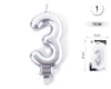 VELA 7.5CM PLATA METALIZADO 3 - yupiparty