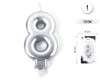 VELA 7.5CM PLATA METALIZADO 8 - yupiparty