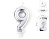 VELA 7.5CM PLATA METALIZADO 9 - yupiparty
