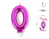 VELA 7.5CM ROSA VÍVIDO METALIZADO 0 - yupiparty