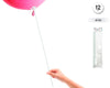 VARILLA PARA GLOBO DE 40CM 12UDS BLANCO - yupiparty