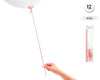 VARILLA PARA GLOBO DE 40CM 12UDS ORO ROS - yupiparty