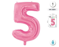 GLOBO FOIL 32"/80CM ROSA BABY 5 - yupiparty