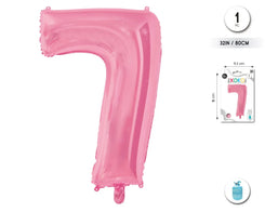 GLOBO FOIL 32/80CM ROSA BABY 7 - yupiparty