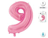 GLOBO FOIL 32/80CM ROSA BABY 9 - yupiparty
