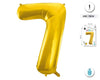 GLOBO FOIL 42/110CM ORO 7 - yupiparty