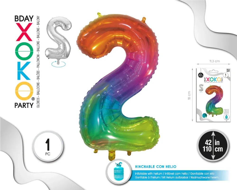 GLOBO FOIL 42/110CM JELLY 2 - yupiparty