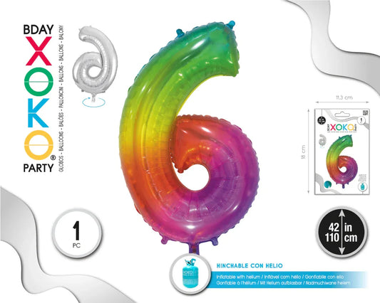 GLOBO FOIL 42/110CM JELLY 6 - yupiparty