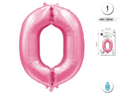 GLOBO FOIL 42/110CM ROSA BABY 0 - yupiparty