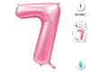 GLOBO FOIL 42/110CM ROSA BABY 7 - yupiparty