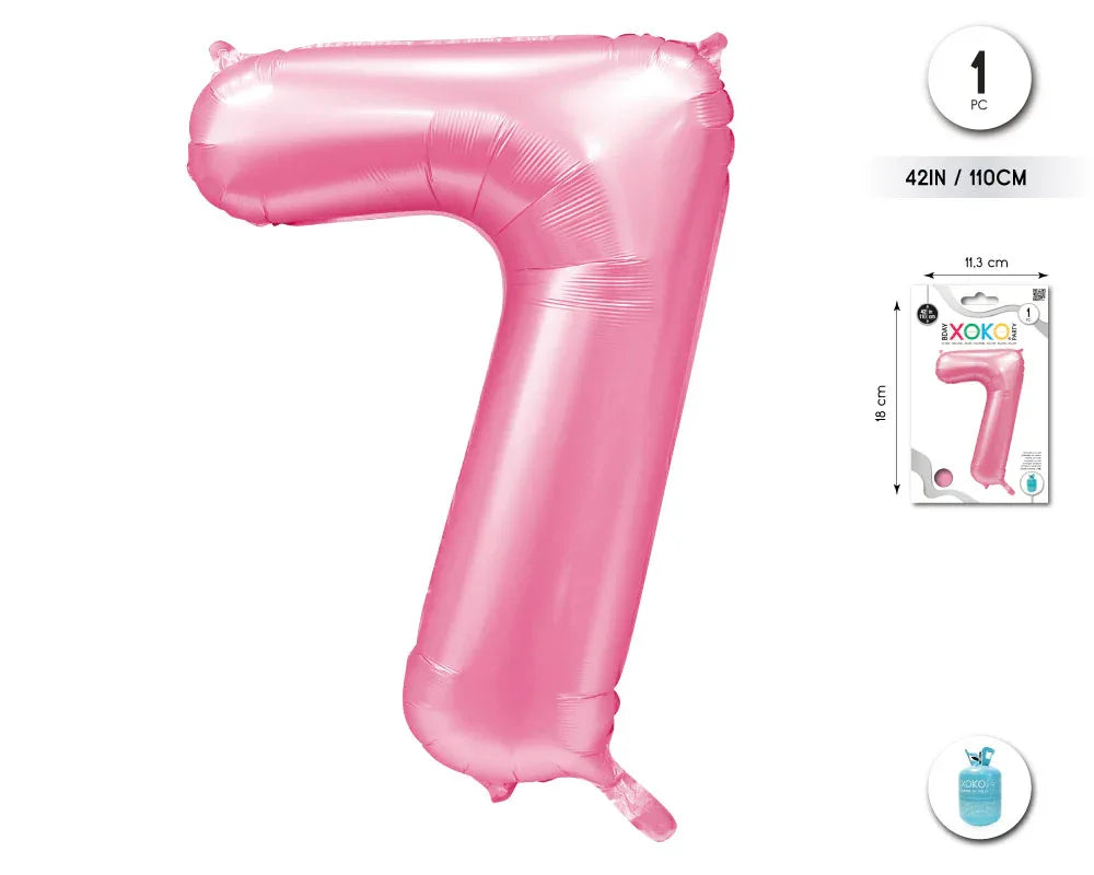 GLOBO FOIL 42/110CM ROSA BABY 7 - yupiparty