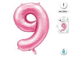 GLOBO FOIL 42/110CM ROSA BABY 9 - yupiparty