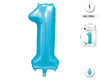 GLOBO FOIL 42/110CM AZUL BABY 1 - yupiparty