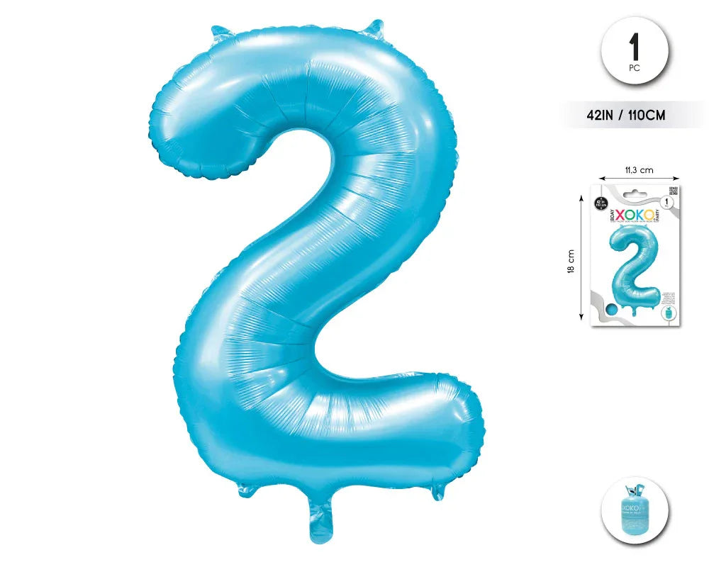 GLOBO FOIL 42/110CM AZUL BABY 2 - yupiparty