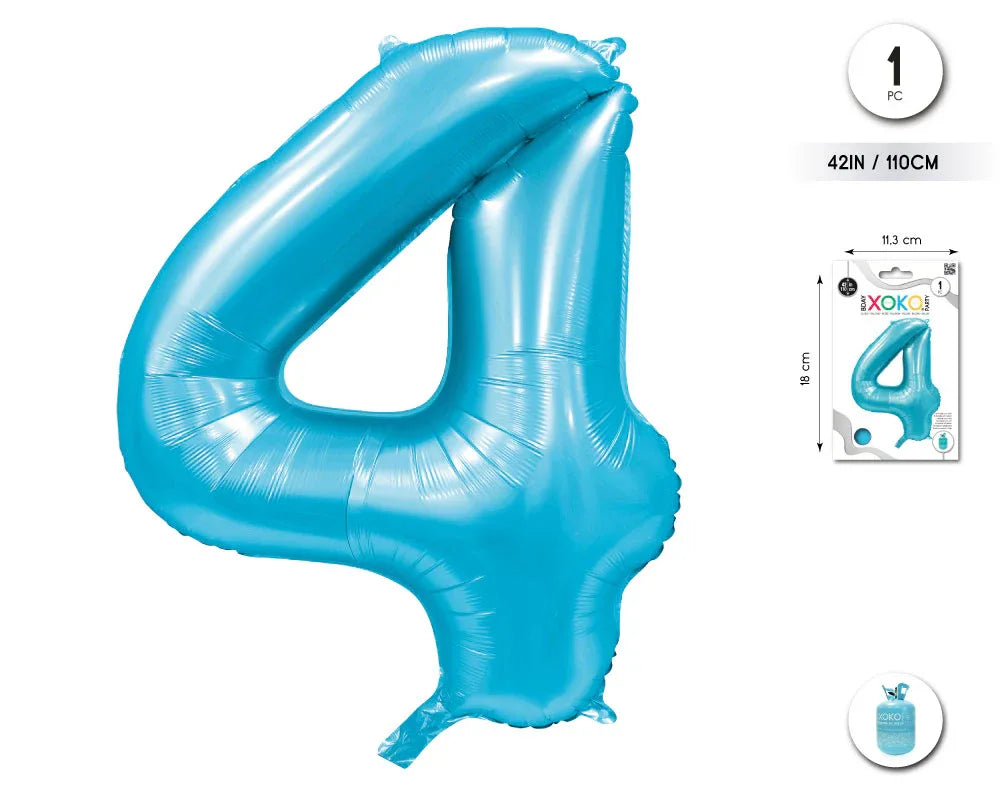 GLOBO FOIL 42/110CM AZUL BABY 4 - yupiparty