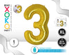 GLOBO FOIL 50/130CM ORO 3 - yupiparty