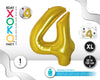 GLOBO FOIL 50/130CM ORO 4 - yupiparty