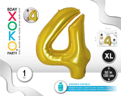 GLOBO FOIL 50/130CM ORO 4 - yupiparty