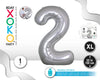 GLOBO FOIL 50/130CM PLATA 2 - yupiparty