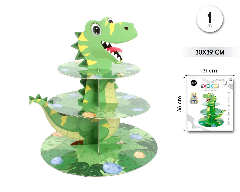 TORRE CUPCAKE DINO - yupiparty