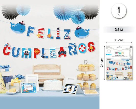 GUIRNALDA FELIZ CUMPLEAÑOS MARINO - yupiparty