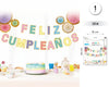 GUIRNALDA FELIZ CUMPLAÑOS MACARON - yupiparty