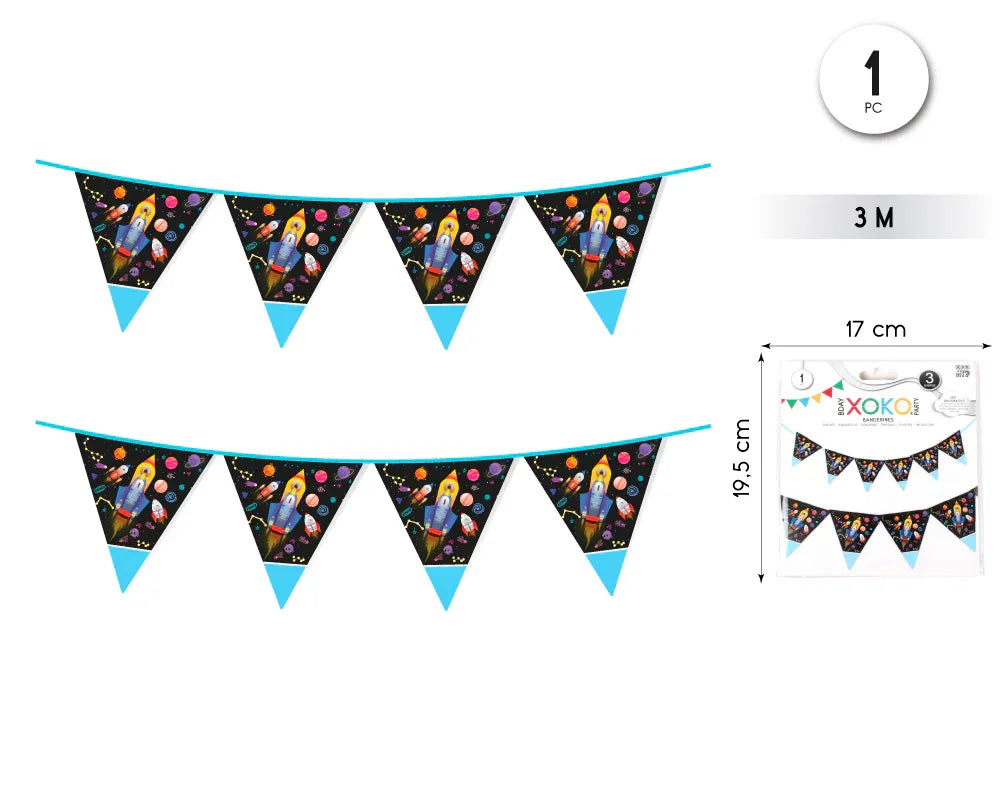 BANDERINES ESPACIO 3M - yupiparty