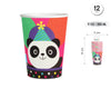 VASO 9OZ/250ML PANDA 12PCS - yupiparty