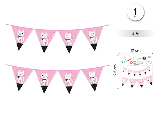 BANDERINES GATO 3M - yupiparty