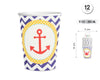 VASO 9OZ/250ML MARITIMO 12PCS - yupiparty