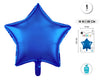 GLOBO FOIL ESTRELLA 18 PUL AZUL 1PC - yupiparty