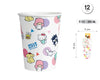 VASO 270ML HELLO KITTY AF PINK 12PCS - yupiparty
