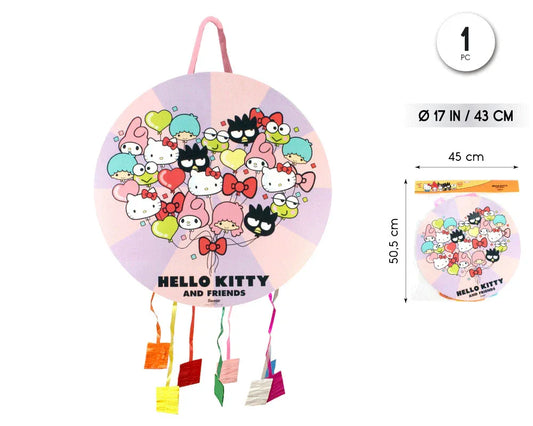 PIÑATA 43CM HELLO KITTY AF PINK 1PC - yupiparty