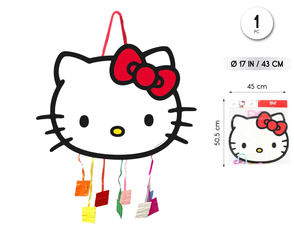 PIÑATA 43CM HELLO KITTY 1PC - yupiparty