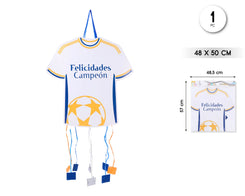 PIÑATA CAMISETA DE FUTBOL BLANCO - yupiparty