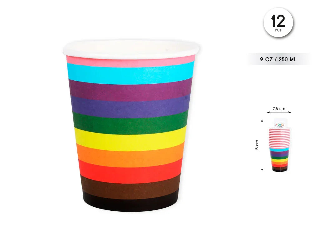 VASO 250ML ORGULLO 12PCS - yupiparty