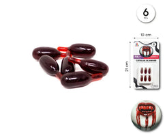 CAPSULAS DE SANGRE 6PC - yupiparty