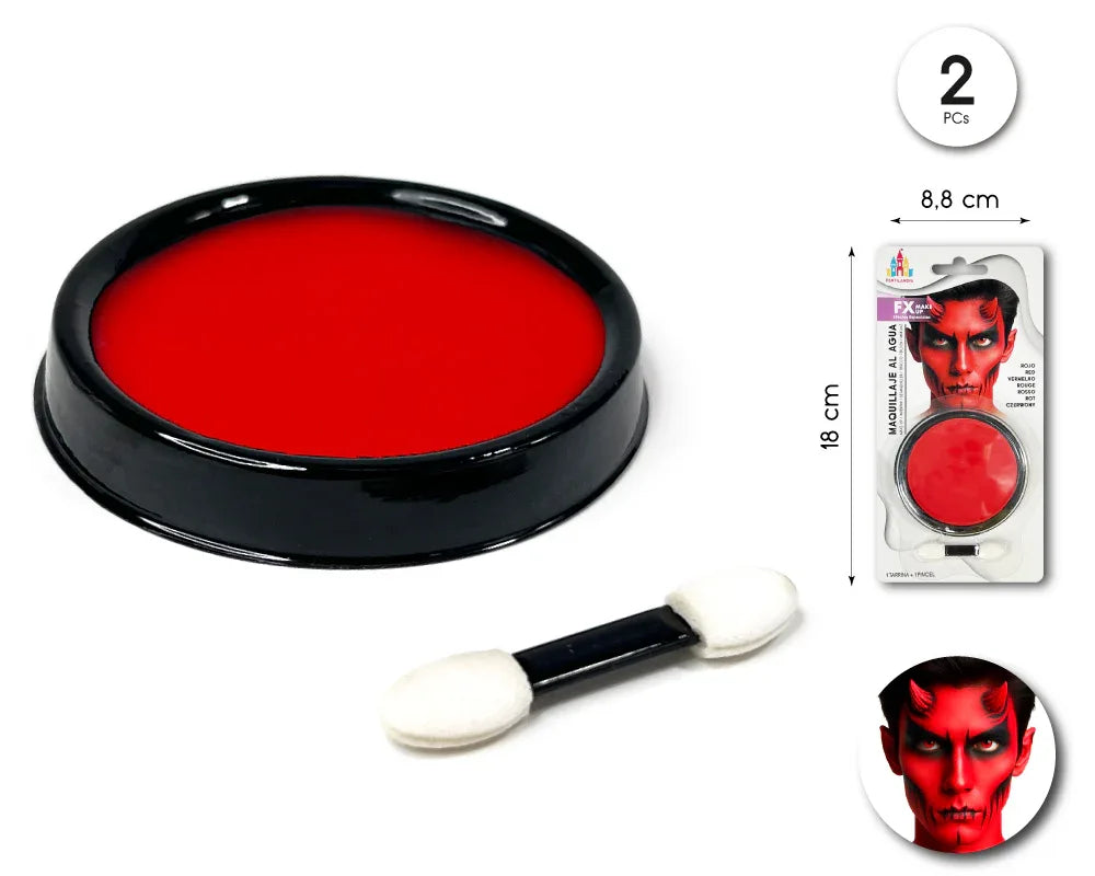 MAQUILLAJE AL AGUA ROJO - yupiparty