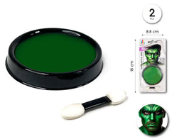MAQUILLAJE AL AGUA VERDE OSCURO - yupiparty