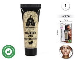 GEL GLITTER ORO BIODEGRADABLE - yupiparty