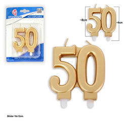 VELA BLOQUE ORO *50 - yupiparty