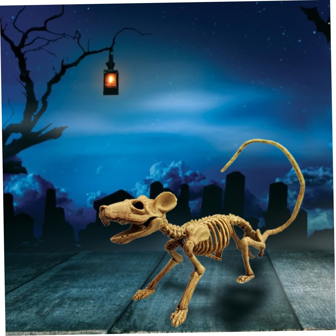 ESQUELETO RATA DECORACION HALLOWEEN