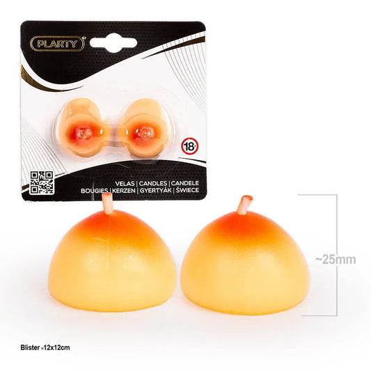 PLARTY-VELAS TETAS 2pcs - yupiparty