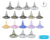SOMBRERO DE BRUJA TUL PRINT - yupiparty