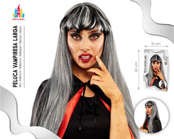 PELUCA DE VAMPIRESA LARGA - yupiparty