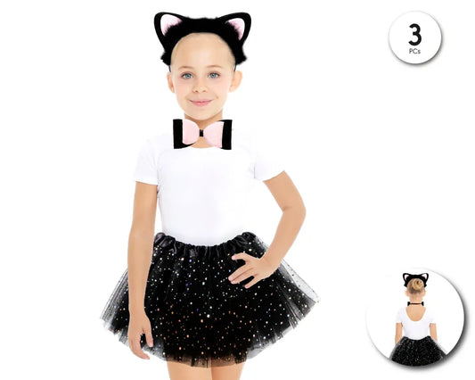 SET GATO NEGRO 3PC - yupiparty