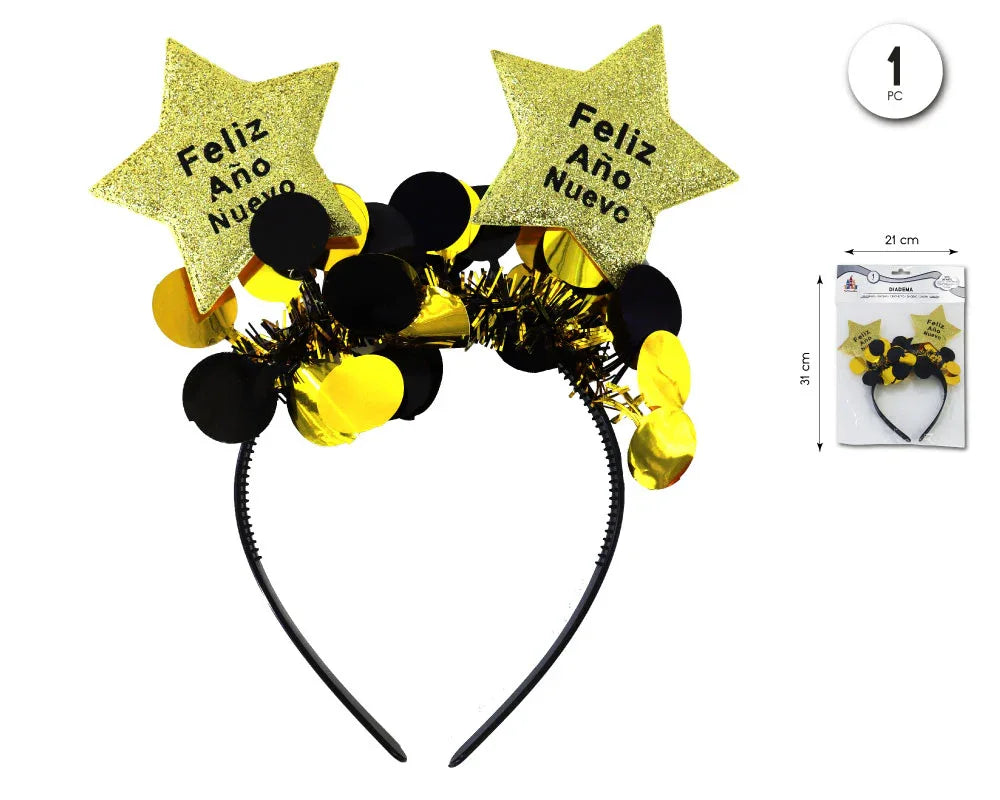 DIADEMA FELIZ AÑO NUEVO - yupiparty